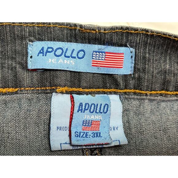 Apollo Jeans Denim Skirt Womens 3XL Blue Stretch Pencil Back Vent Knee Length - Picture 4 of 8